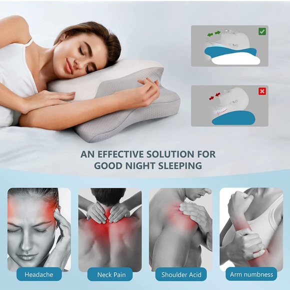 Cervical Pillow / Contour Memory Foam Pillow - Picture 4 of 6